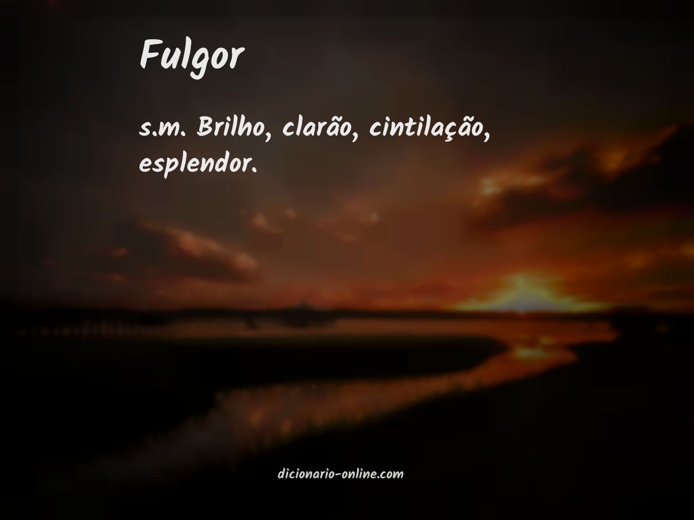 Significado de fulgor
