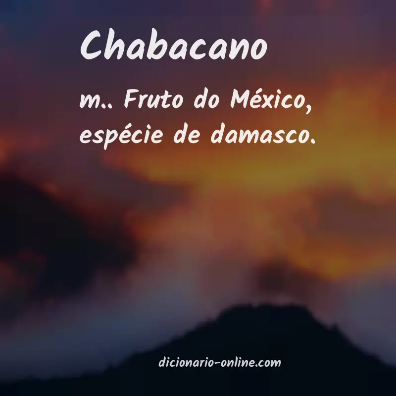 Significado de chabacano