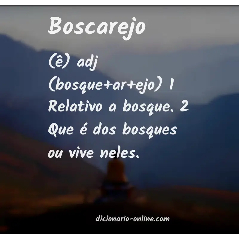 Significado de boscarejo