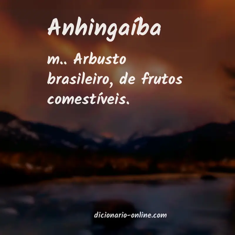 Significado de anhingaíba