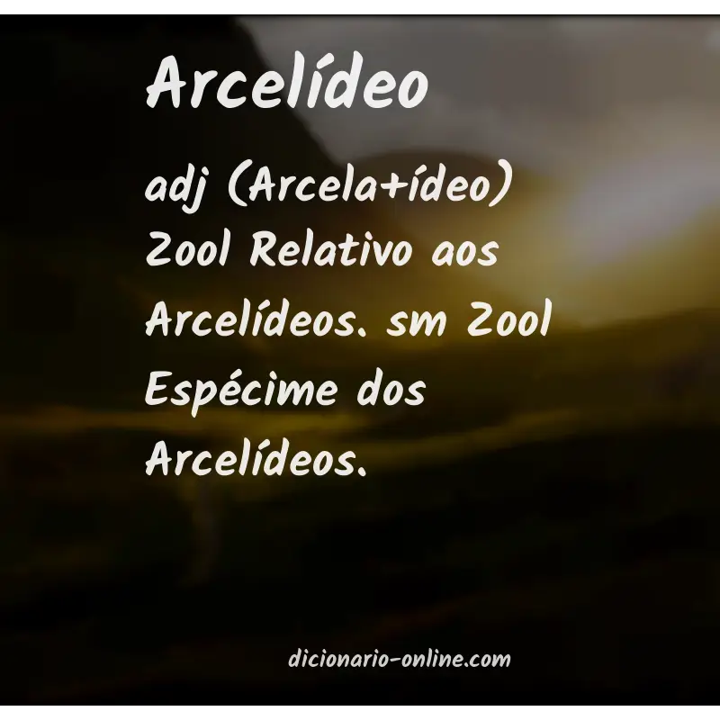 Significado de arcelídeo