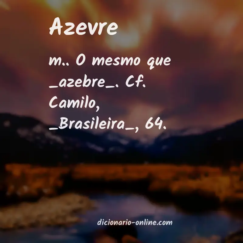 Significado de azevre