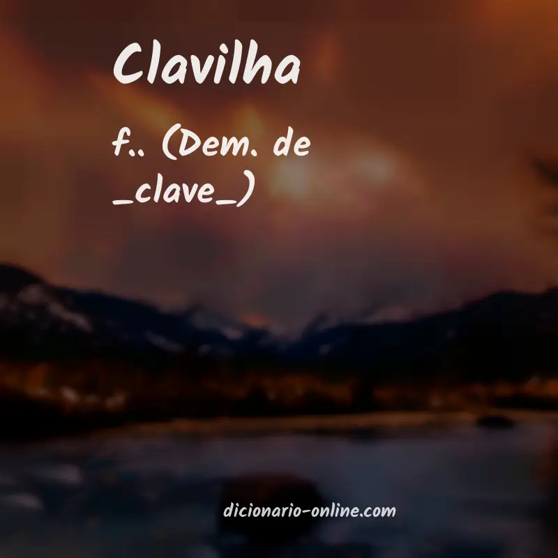 Significado de clavilha