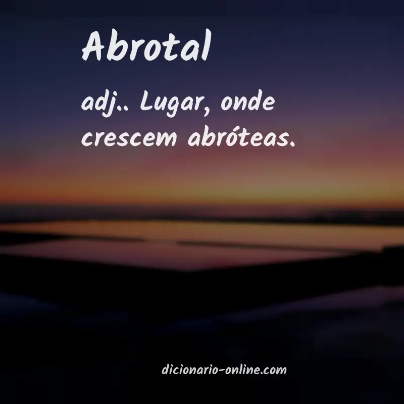 Significado de abrotal