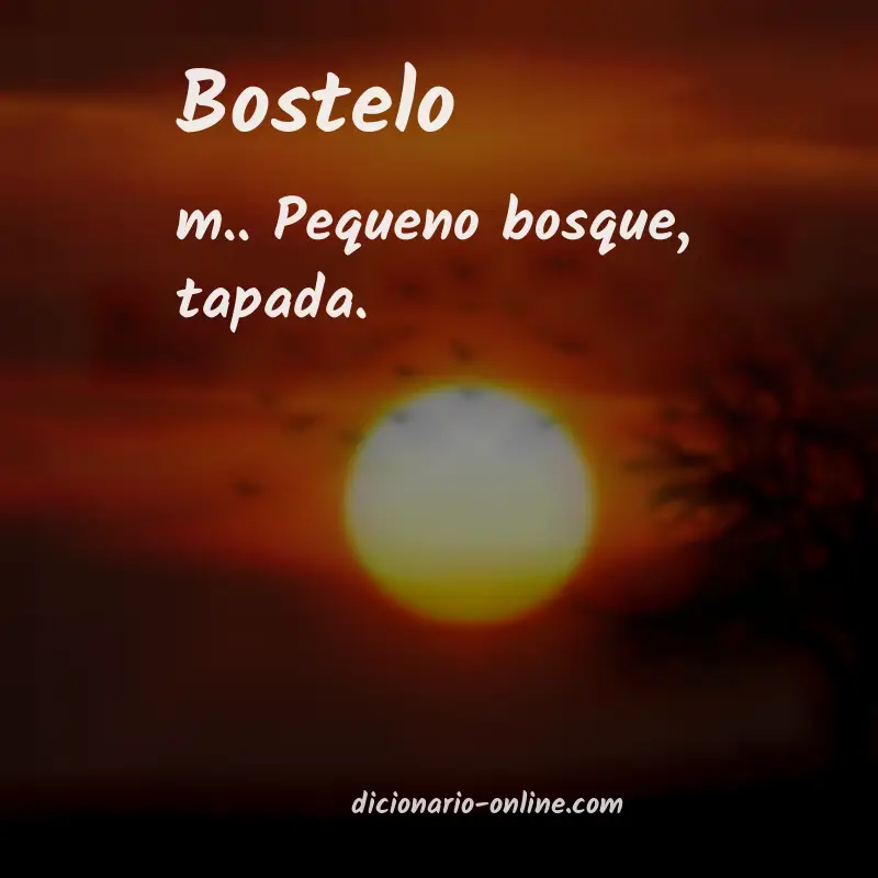 Significado de bostelo