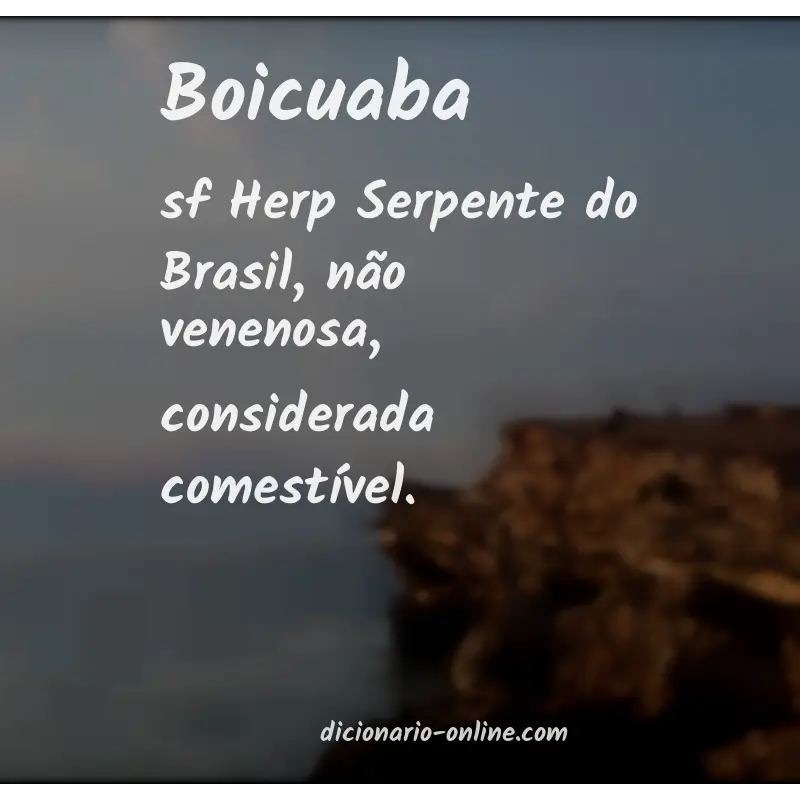 Significado de boicuaba