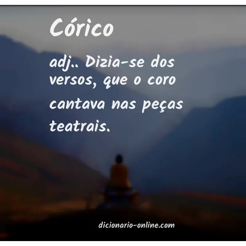 Significado de córico