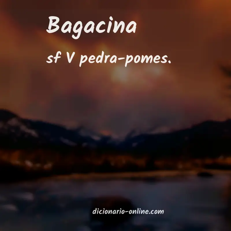 Significado de bagacina