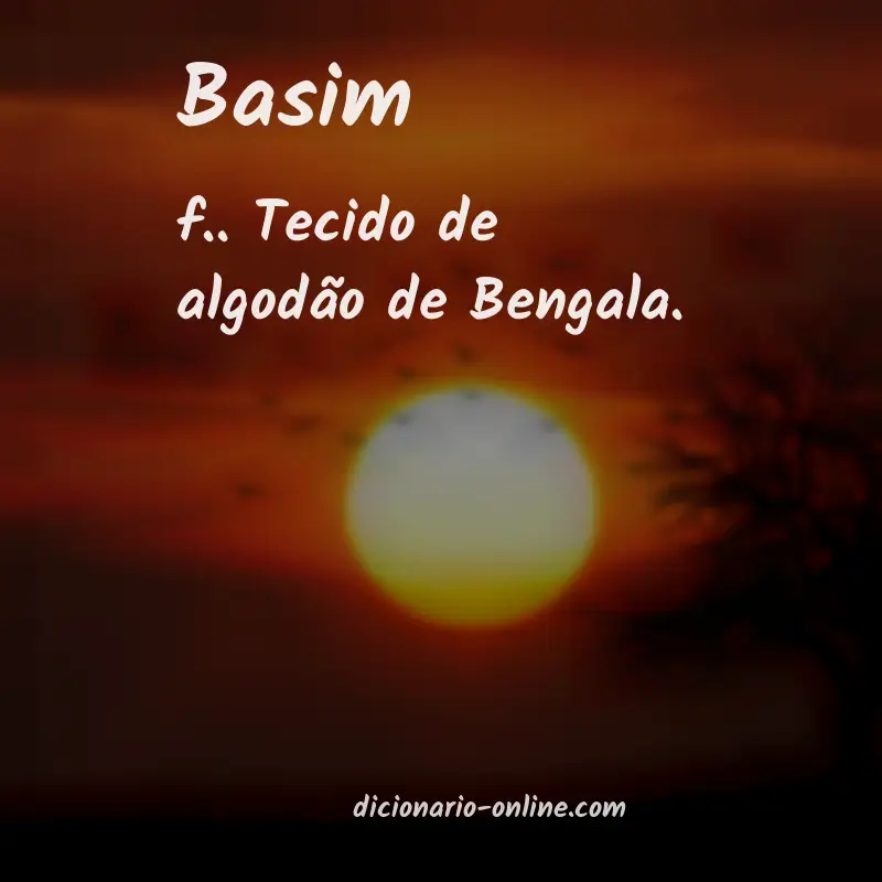 Significado de basim