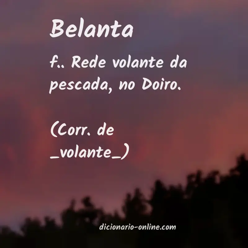Significado de belanta