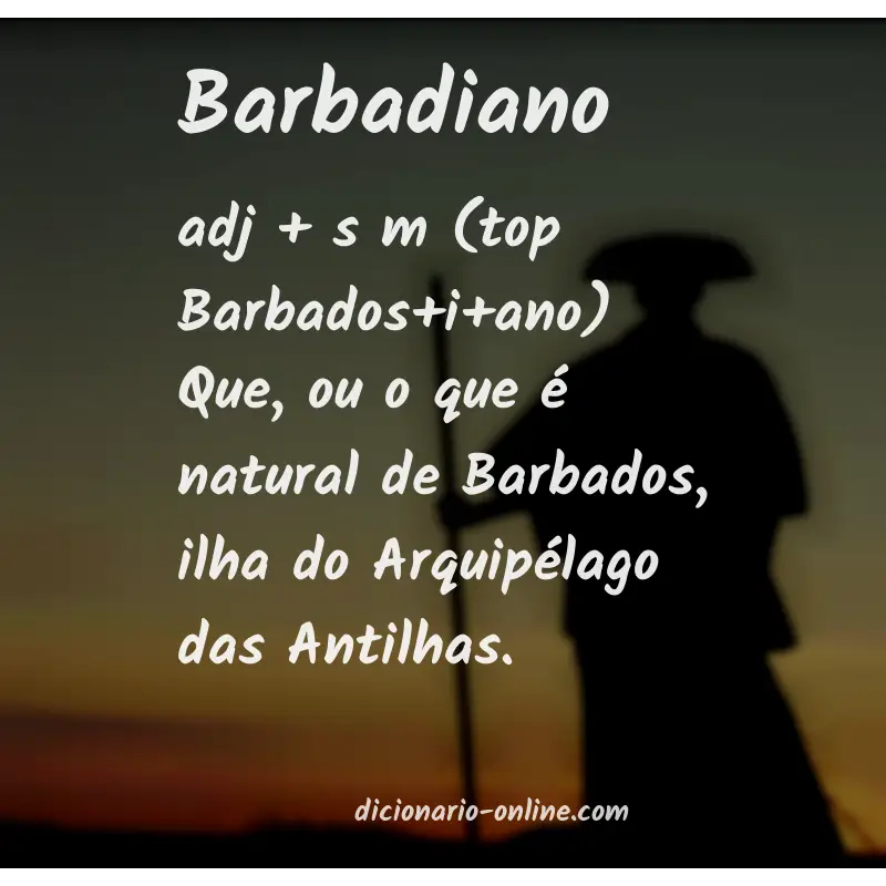 Significado de barbadiano