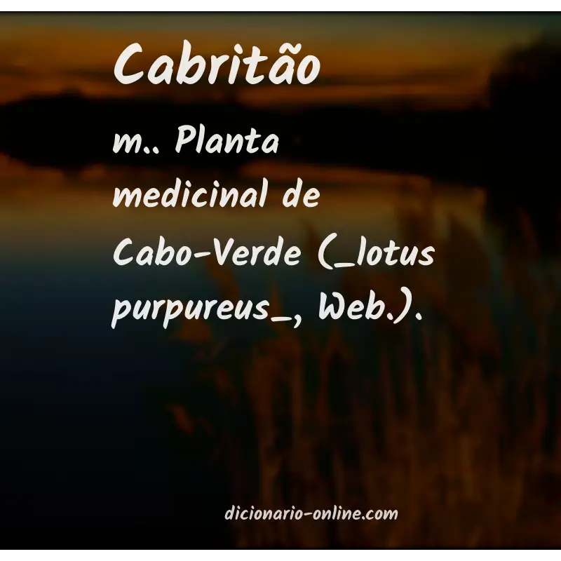 Significado de cabritão