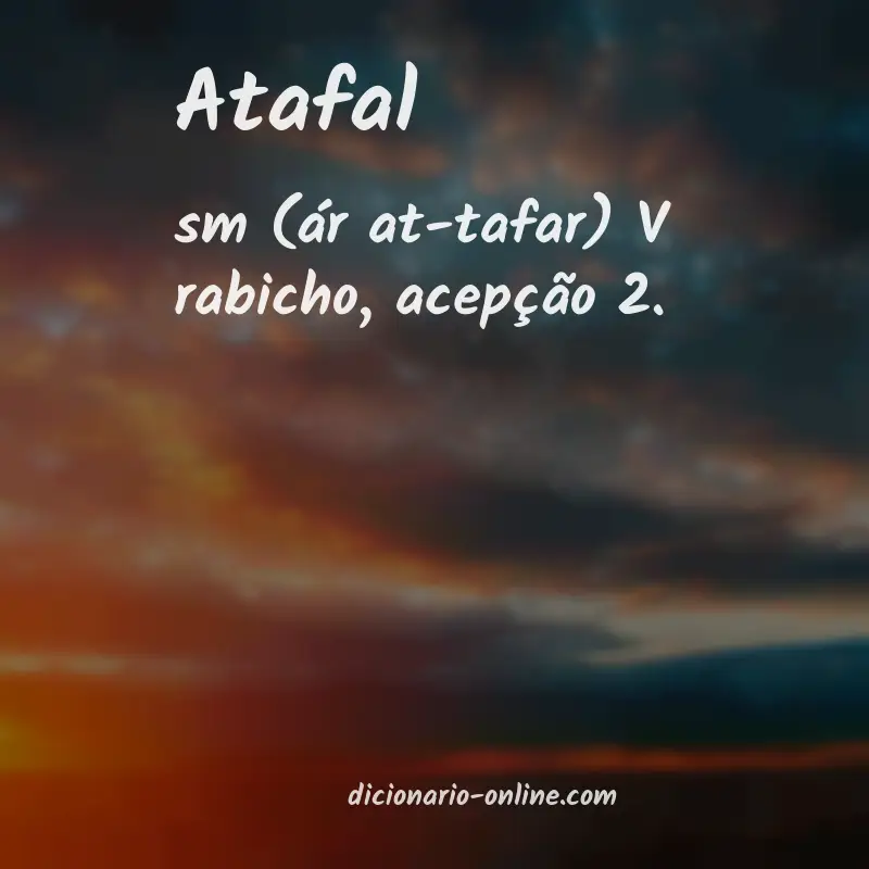 Significado de atafal