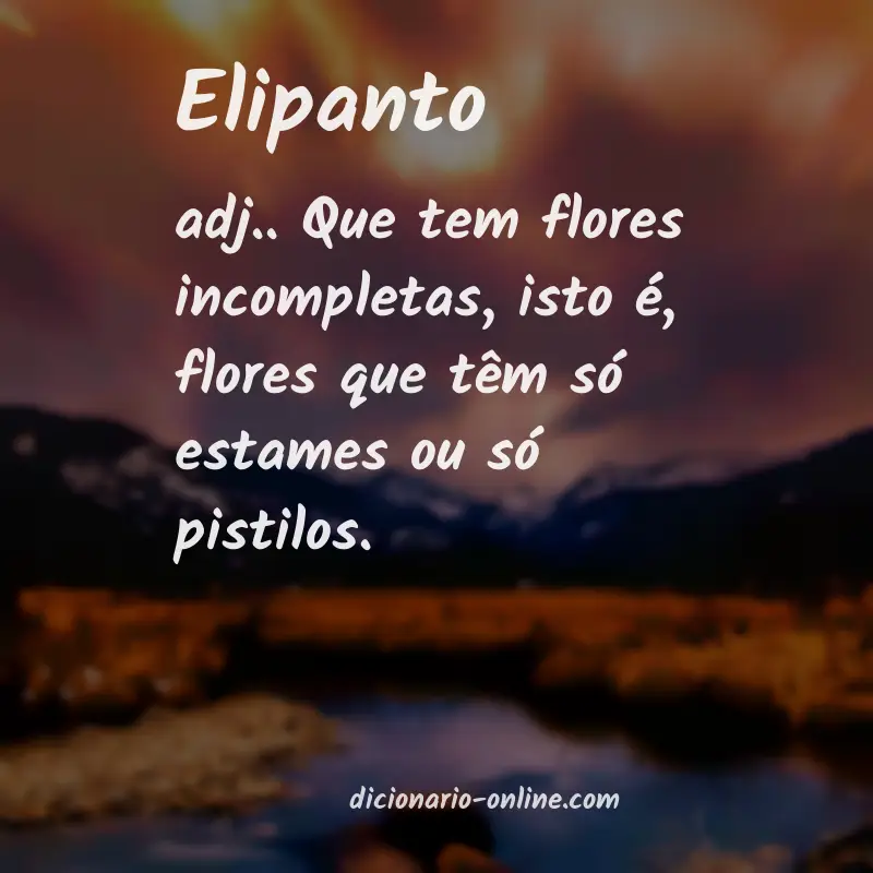 Significado de elipanto