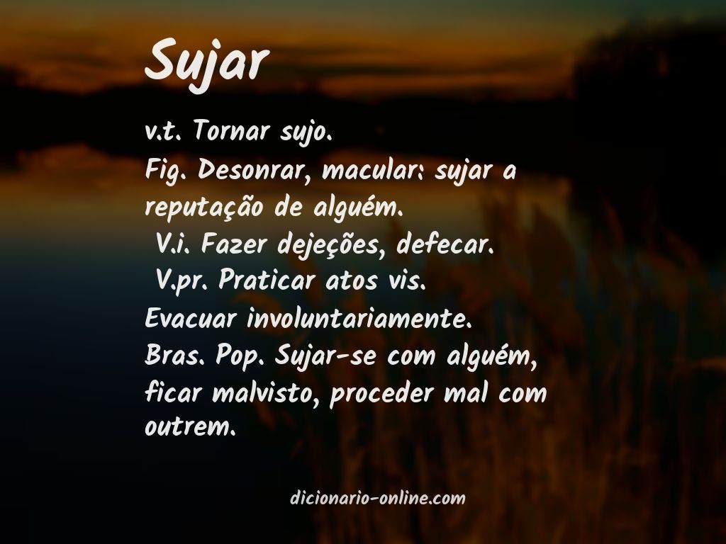 Significado de sujar