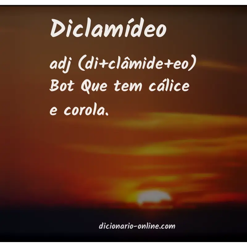 Significado de diclamídeo