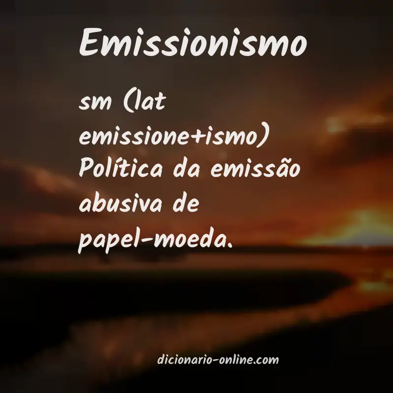 Significado de emissionismo