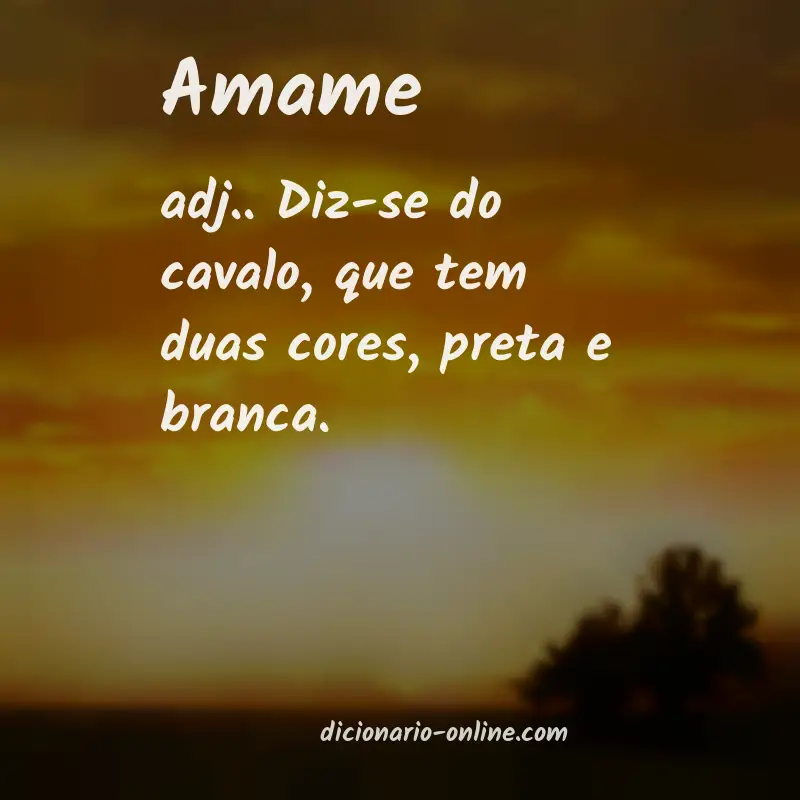 Significado de amame