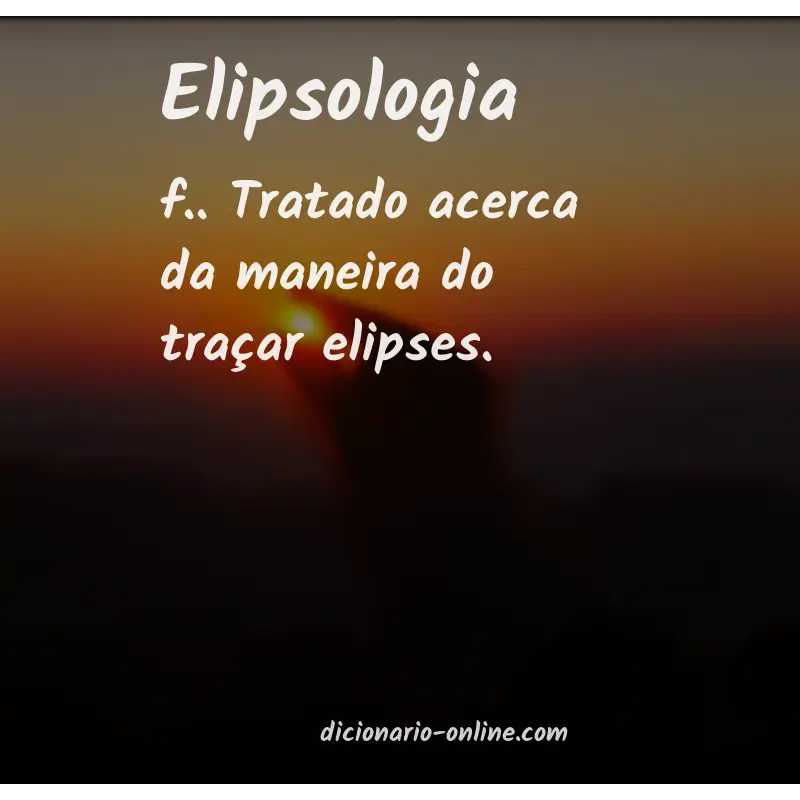 Significado de elipsologia