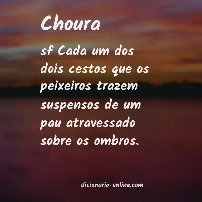 Significado de choura