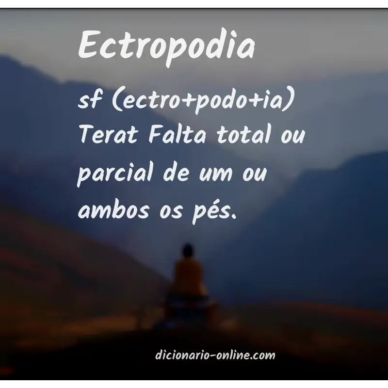 Significado de ectropodia