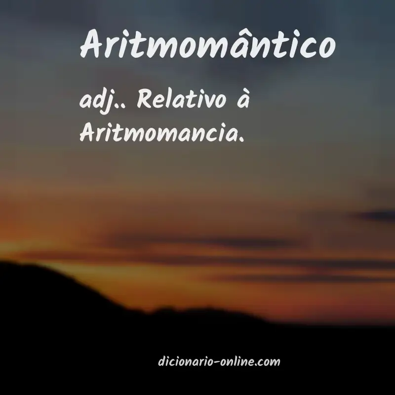 Significado de aritmomântico