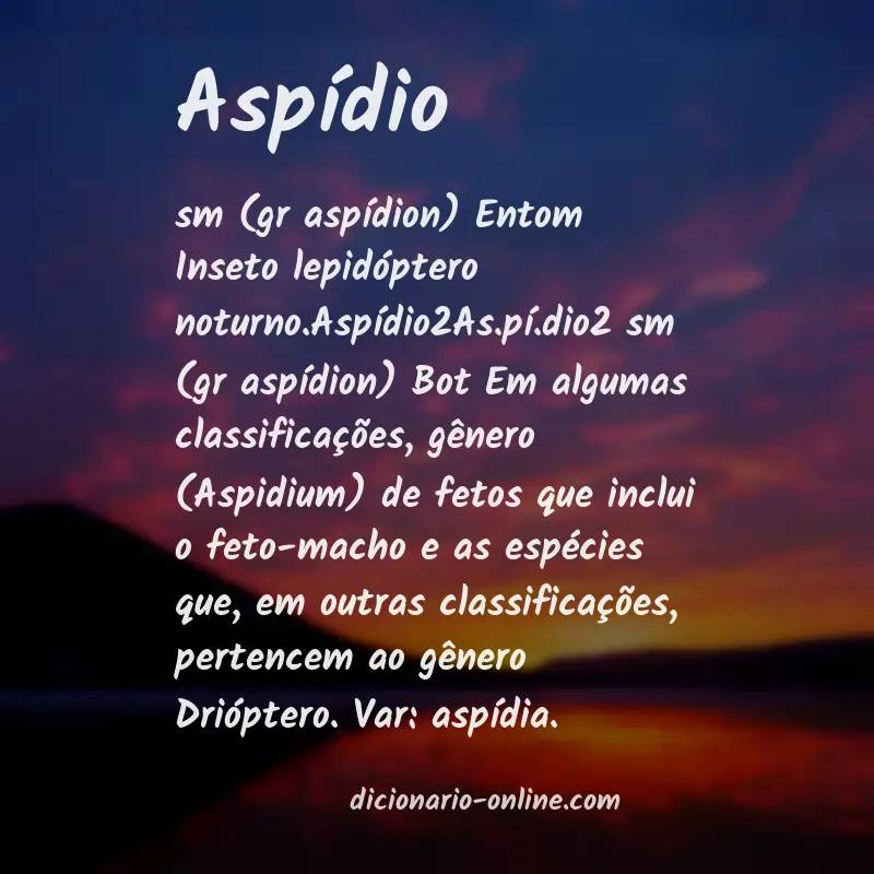 Significado de aspídio