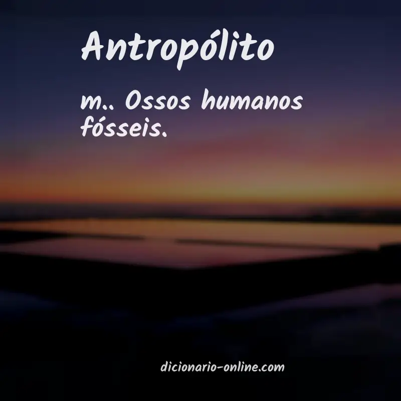 Significado de antropólito