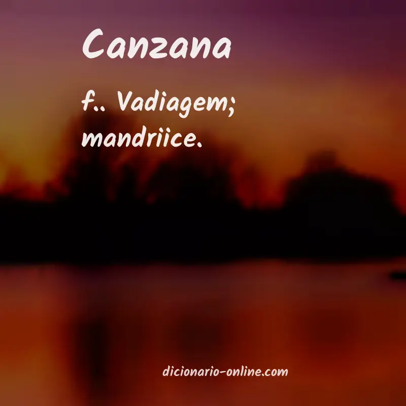 Significado de canzana