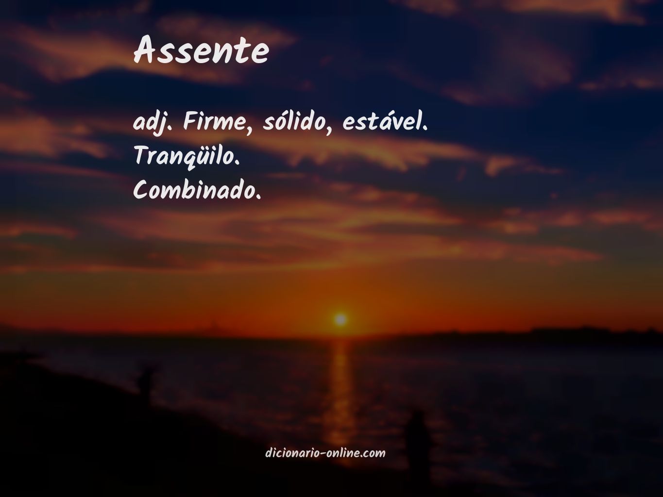 Significado de assente