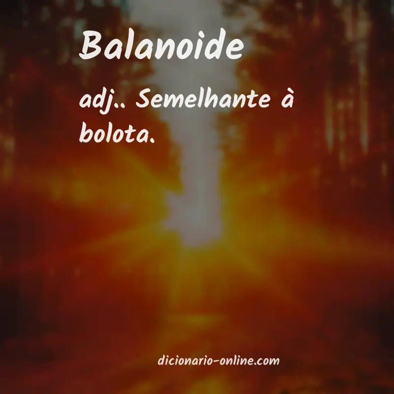 Significado de balanoide