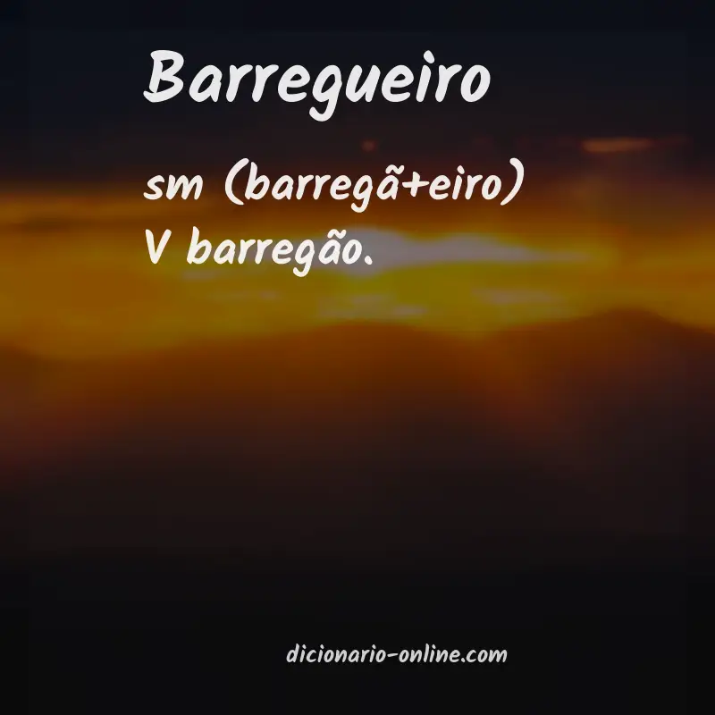 Significado de barregueiro