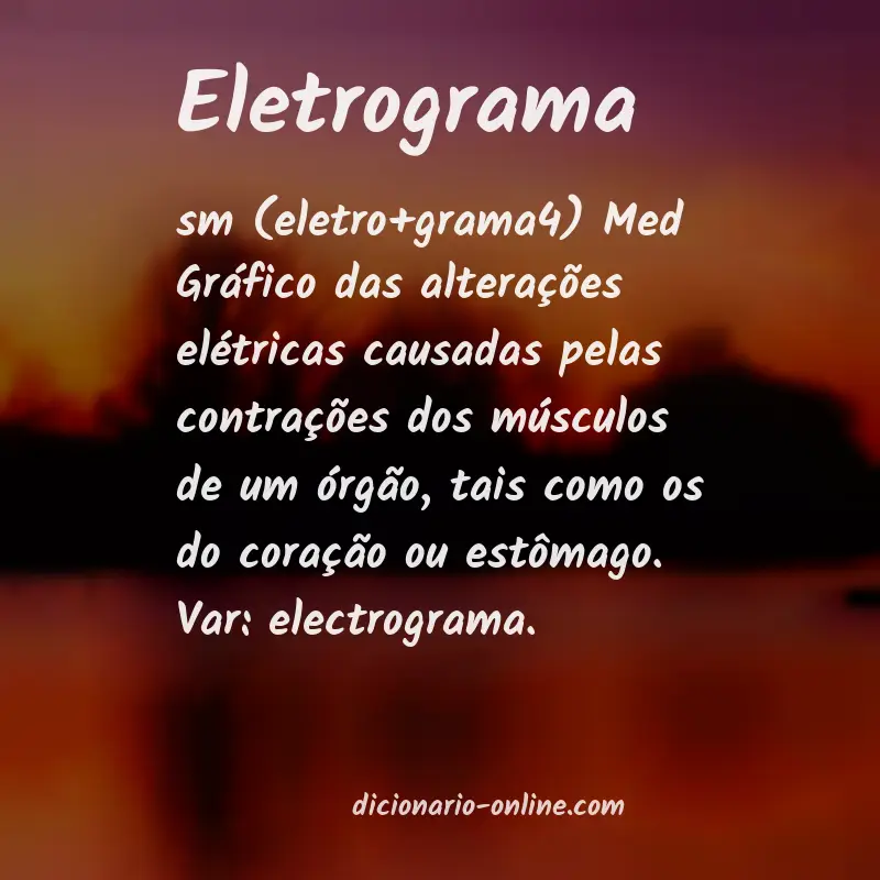 Significado de eletrograma