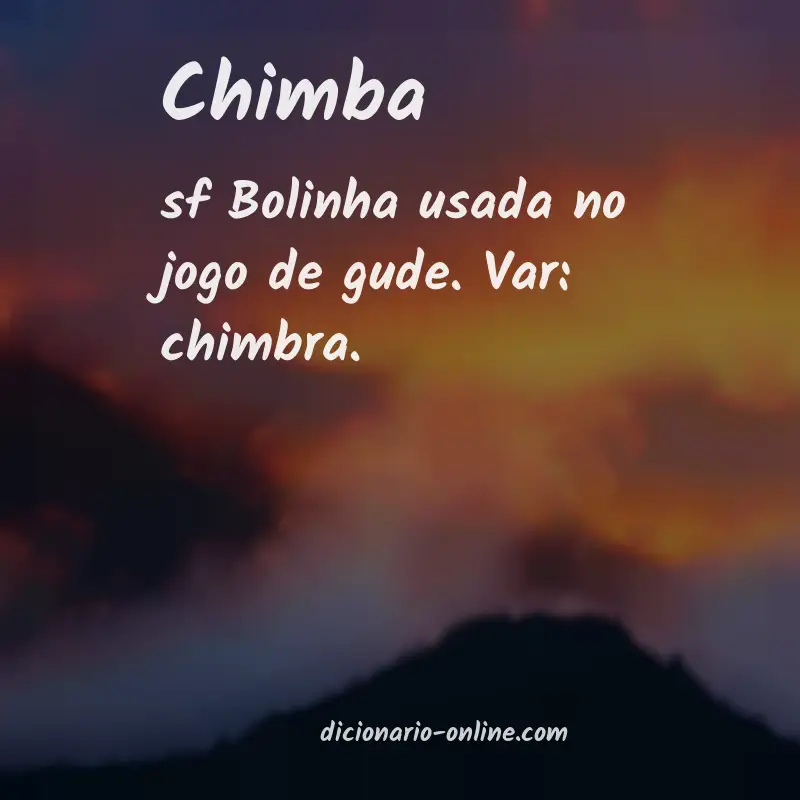 Significado de chimba