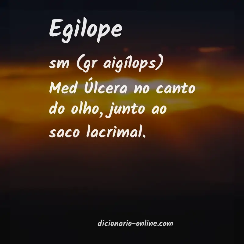 Significado de egilope