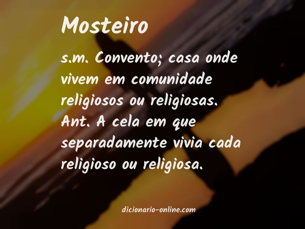 Significado de mosteiro