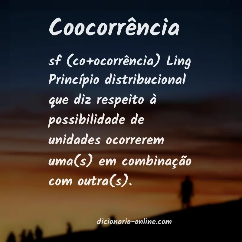 Significado de coocorrência