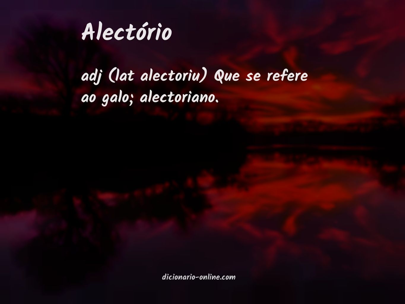 Significado de alectório