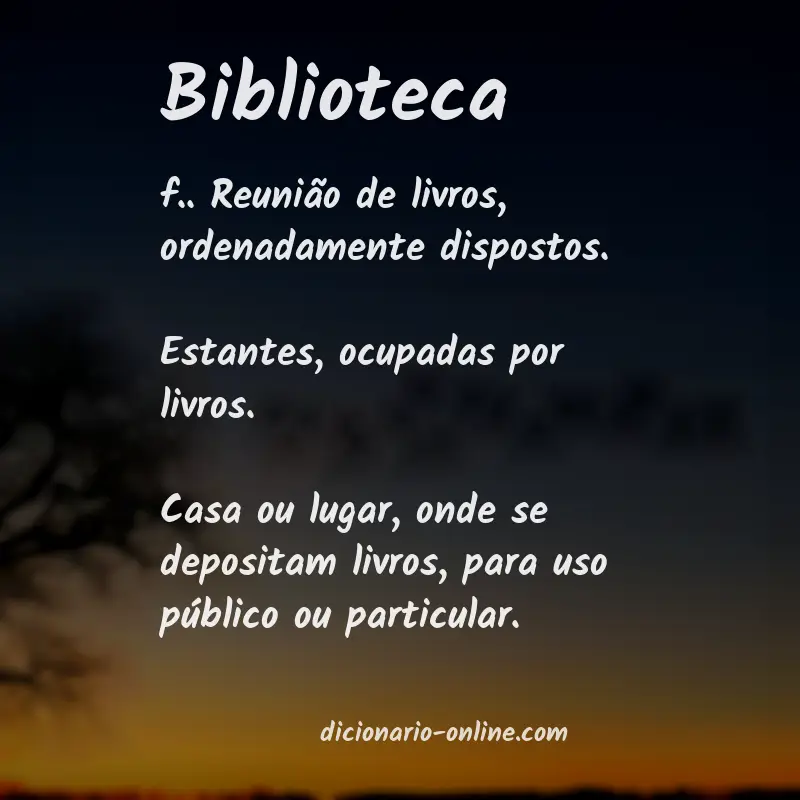 Significado de biblioteca