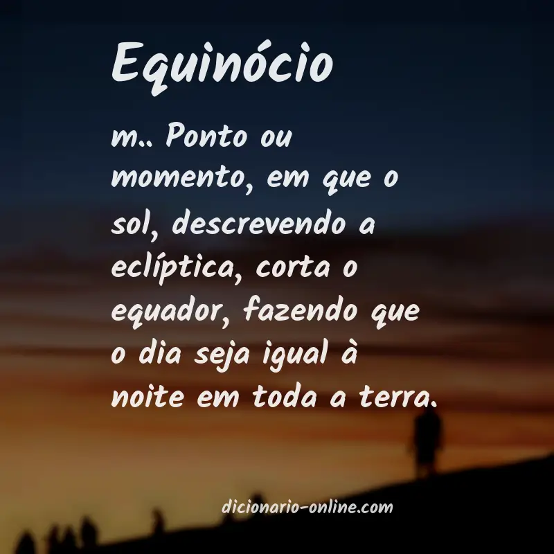 Significado de equinócio
