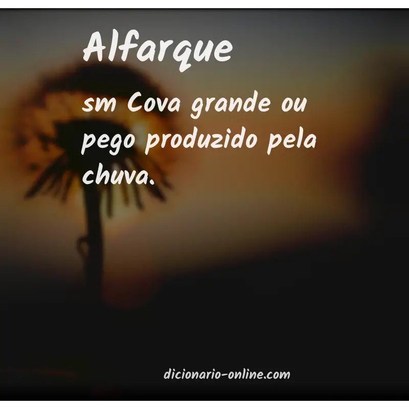 Significado de alfarque