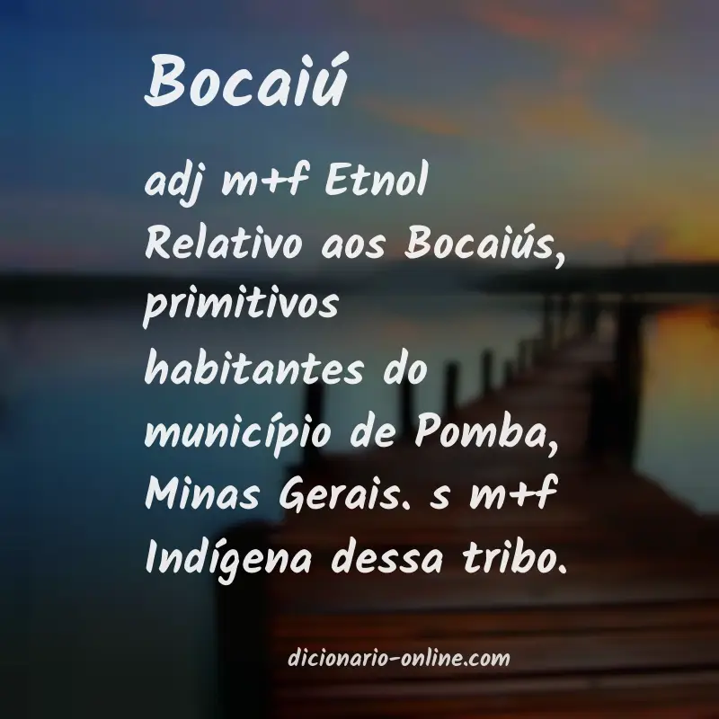 Significado de bocaiú