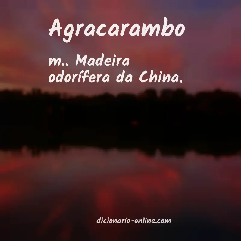 Significado de agracarambo