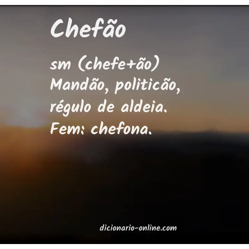 Significado de chefão