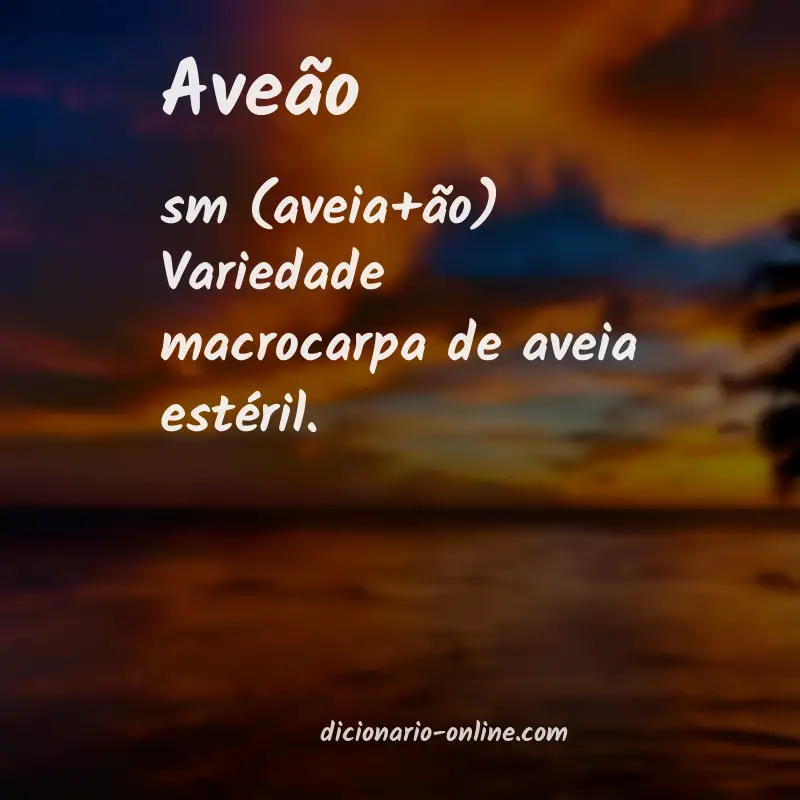 Significado de aveão