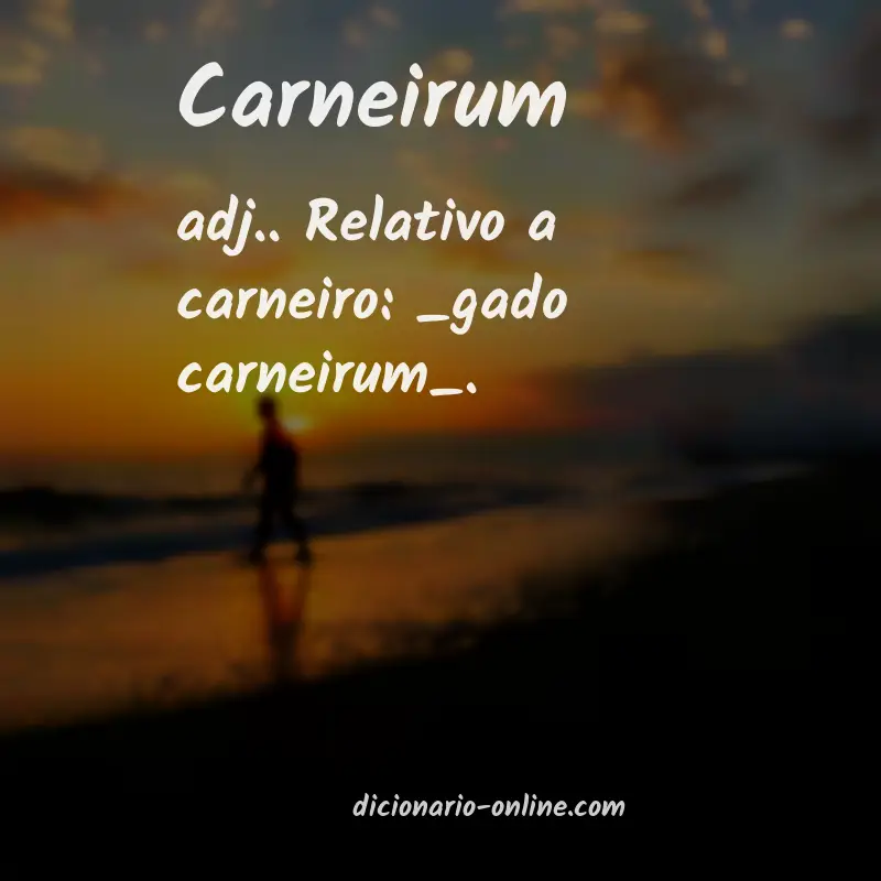Significado de carneirum