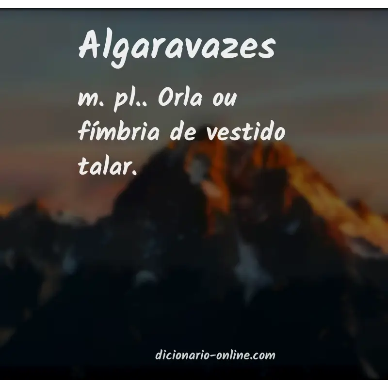 Significado de algaravazes