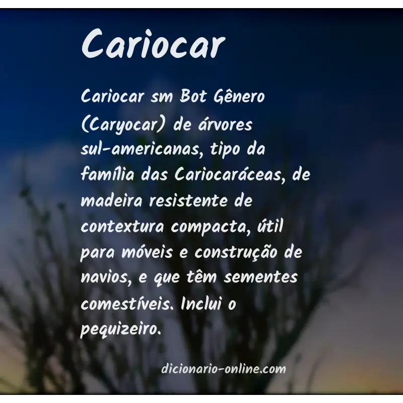Significado de cariocar