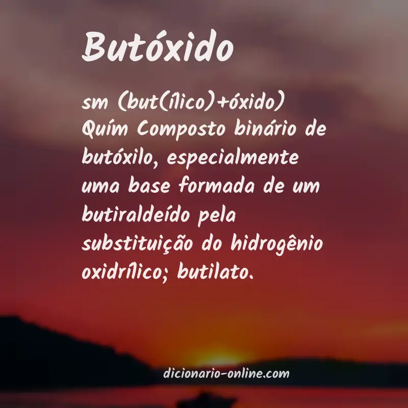 Significado de butóxido