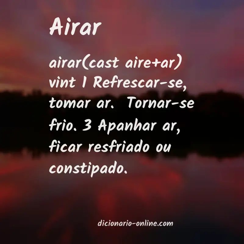 Significado de airar